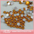 SS10 Topaz non hot fix rhinestone beads crystal beads for evening dress